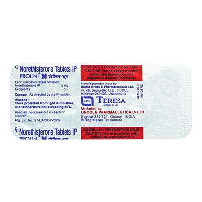 Prolin N 5mg Tablet 10'S - Global Surgicals