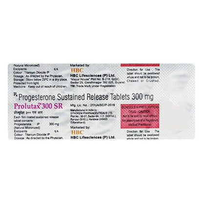 Prolutax SR 300mg Tablet 10'S - Global Surgicals