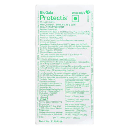 PROTECTIS LEMON FLAVOURED Chewable Tablet 10's - Global Surgicals