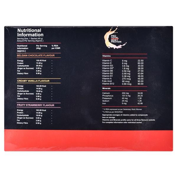 Prototal Whey Protein Sachet 15X40gm - Global Surgicals