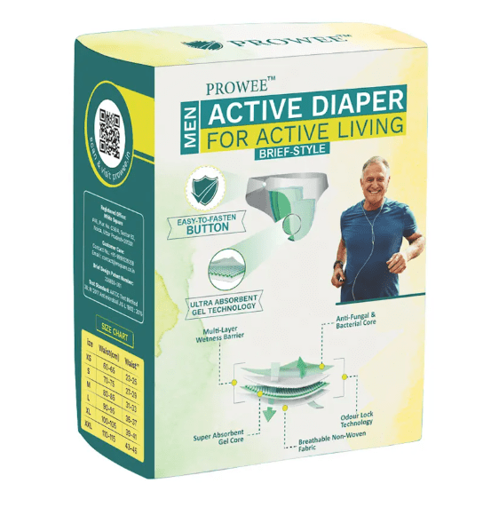 Prowee Men Active Diaper for Urinary Incontinence - Global Surgicals