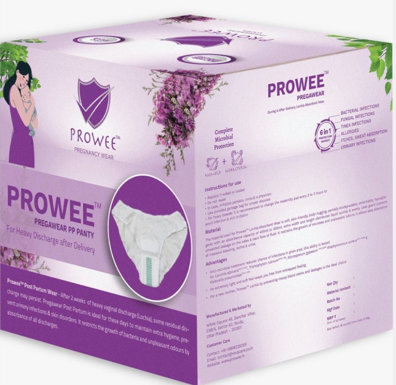 Prowee Pregawear Pregnancy Post Partum Heavy Discharge Panty - Global Surgicals