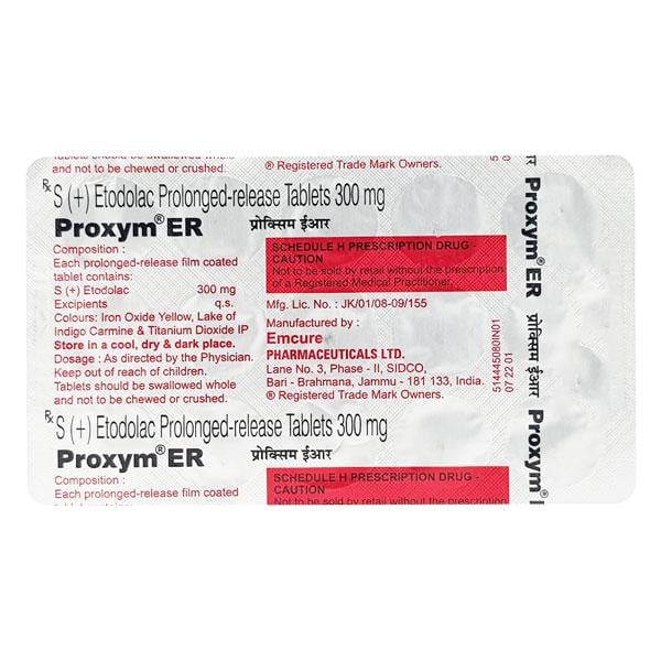 PROXYM ER 300 Tablet 15's - Global Surgicals