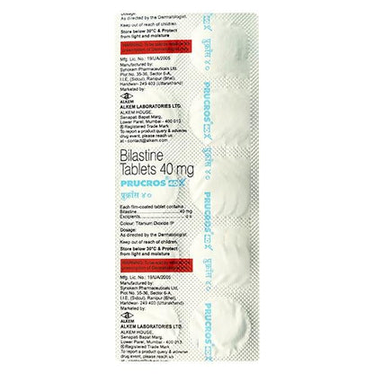 PRUCROS 40mg Tablet 10's - Global Surgicals