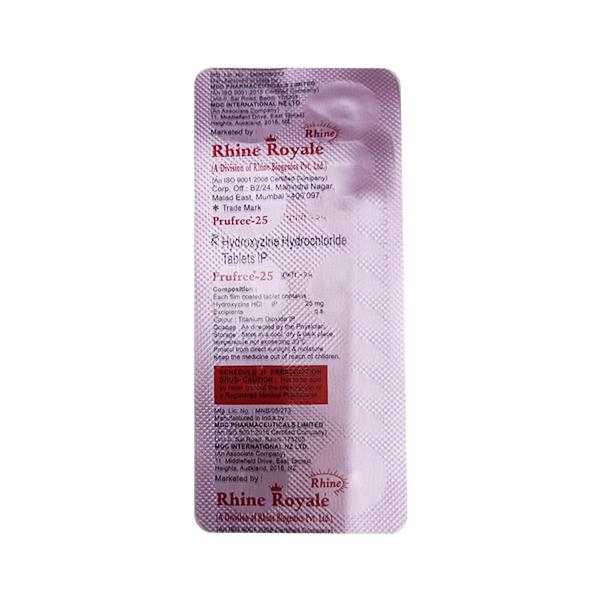 PRUFREE 25mg Tablet 10's - Global Surgicals