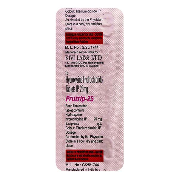PRUTRIP 25mg Tablet 10's - Global Surgicals