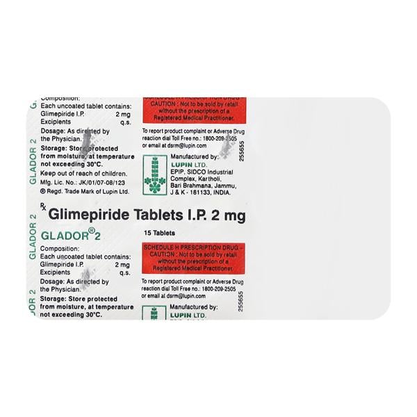 GLADOR 2mg Tablet 15's
