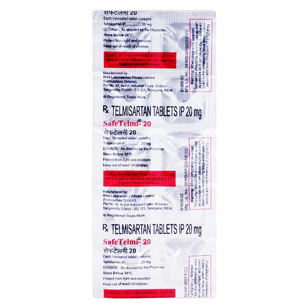 Safetelmi 20mg Tablet 10'S