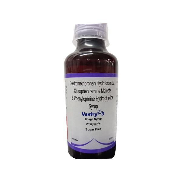 VENTRYL D SUGAR FREE Cough Syrup 100ml – Global Surgicals