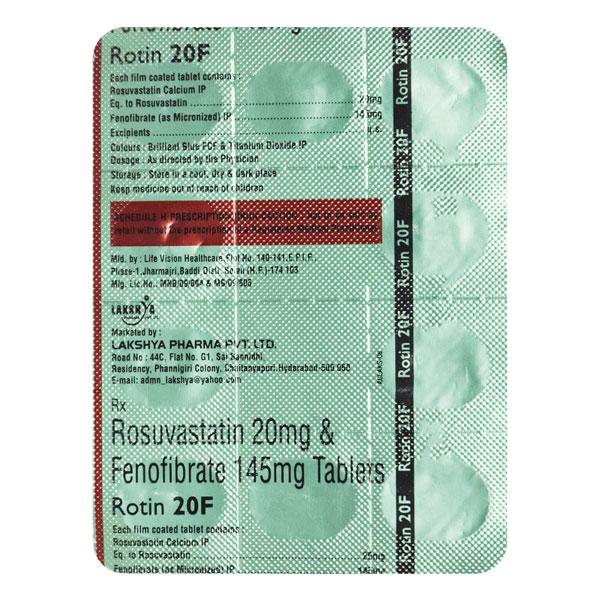 ROTIN F 20mg Tablet 10's
