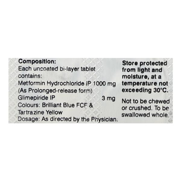 GLIMIPREX MF FORTE 3 Tablet 10's