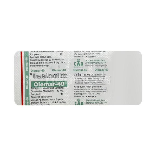 Olemar 40mg Tablet 10'S