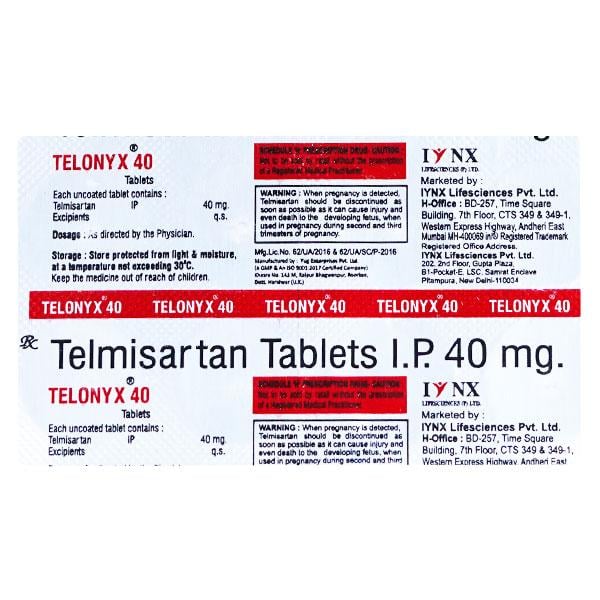 TELONYX 40 Tablet 10's