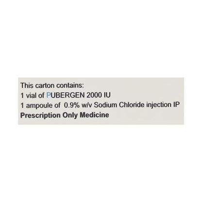 PUBERGEN HP NU 5000iu Injection 1's - Global Surgicals