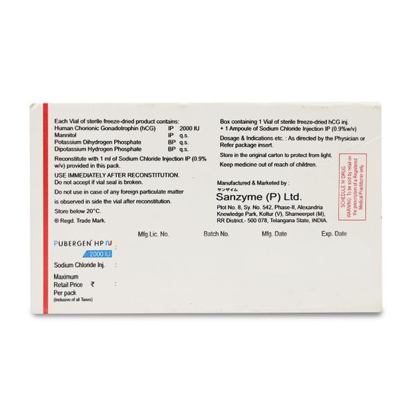 Pubergen HP Nu Injection 1'S - Global Surgicals