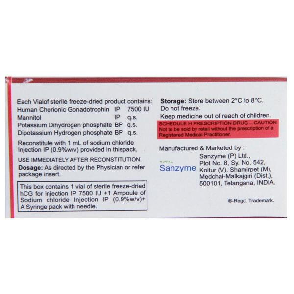 Pubergen JO 7500IU Injection 1's - Global Surgicals
