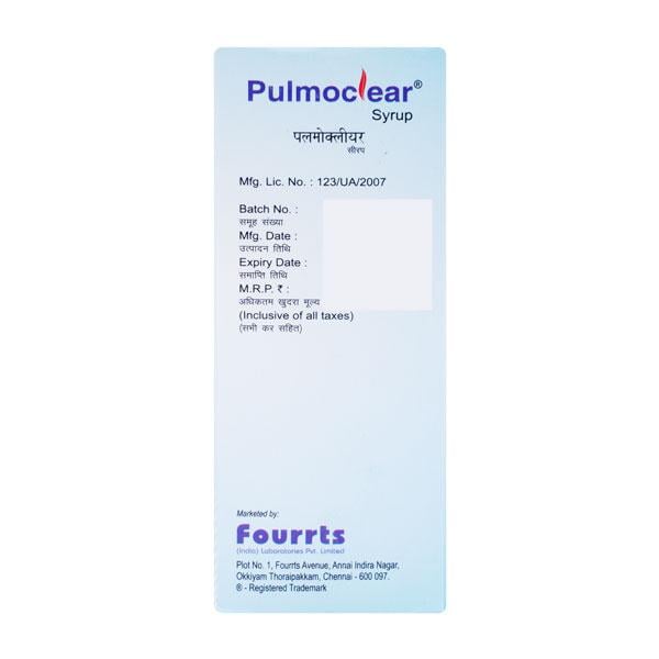 Pulmoclear Syrup 100ml - Global Surgicals