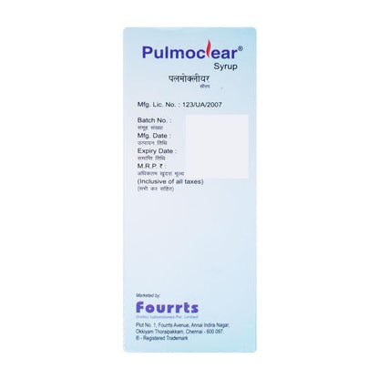 Pulmoclear Syrup 100ml - Global Surgicals