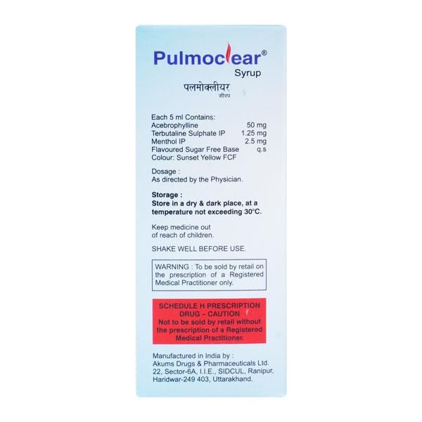 Pulmoclear Syrup 100ml - Global Surgicals