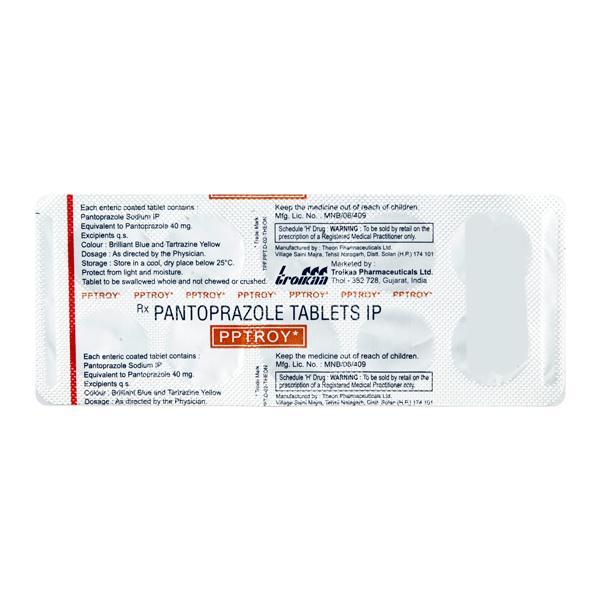 Pptroy 40mg Tablet 10'S