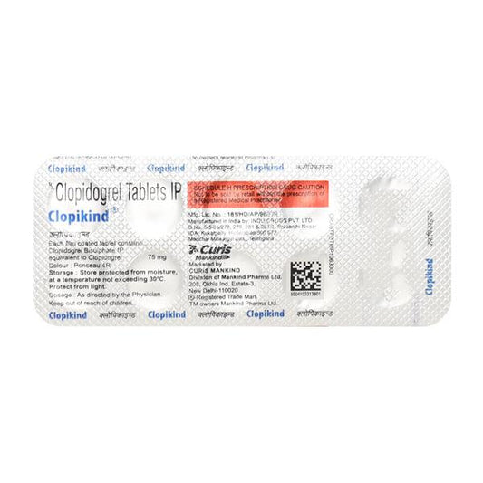 Clopikind 75mg Tablet 10'S