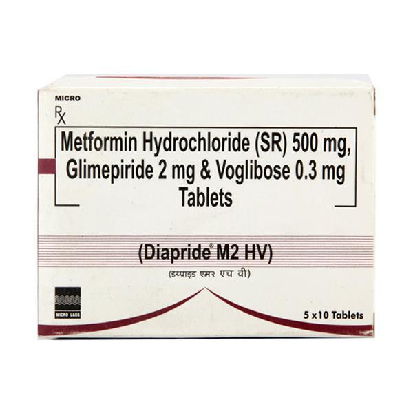 Diapride M2 HV Tablet 10'S