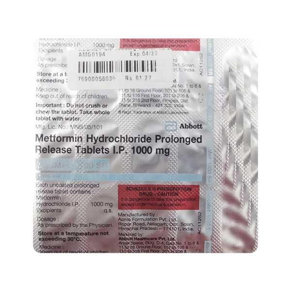 ABOMET SR 1000mg Tablet 15's