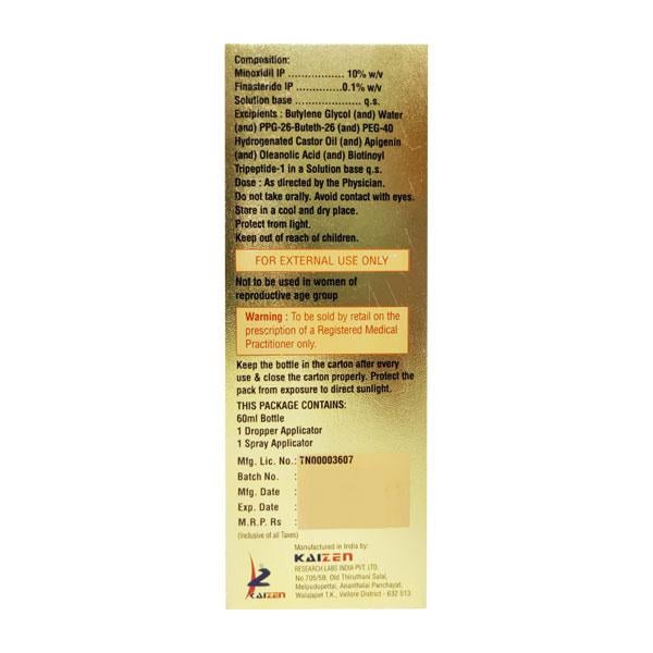 ZENOXIDIL F PRO 10 Topical Solution 60ml