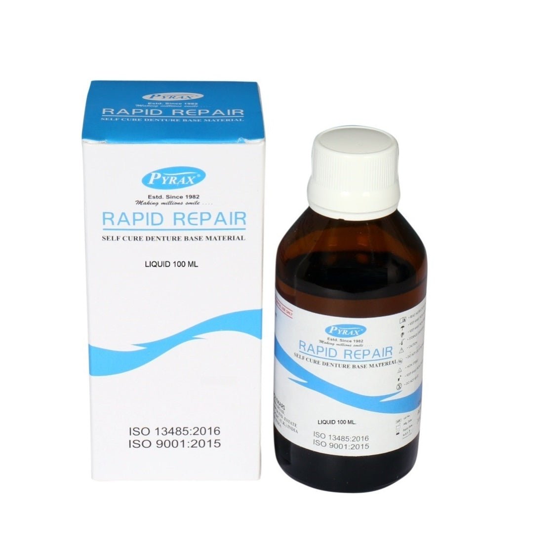 Pyrax Rapid - Repair Liquid Denture Relining Material - Global Surgicals