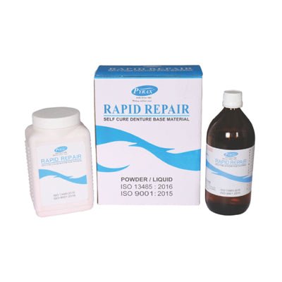 Pyrax Self - Cure Rapid - Repair Powder Denture Relining Material - Global Surgicals