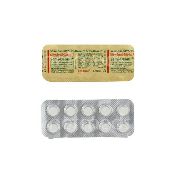 Semi Daonil 2.5mg Tablet 10'S