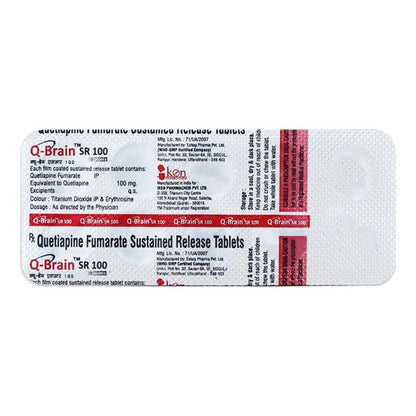 Q BRAIN SR 100 Tablet 10's - Global Surgicals