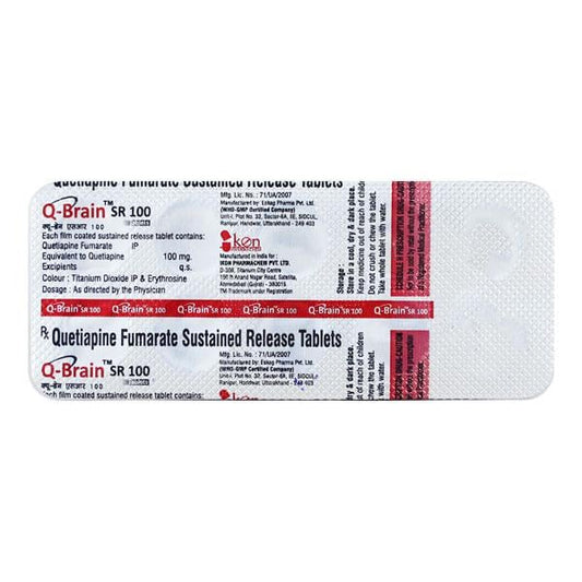 Q BRAIN SR 100 Tablet 10's - Global Surgicals