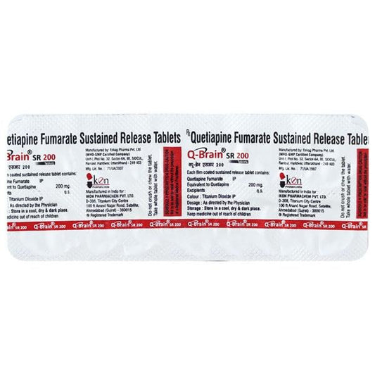 Q BRAIN SR 200 Tablet 10's - Global Surgicals