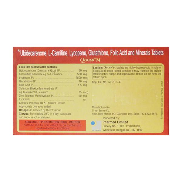Q GOLD M Tablet 10's - Global Surgicals