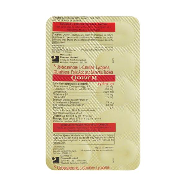 Q GOLD M Tablet 10's - Global Surgicals