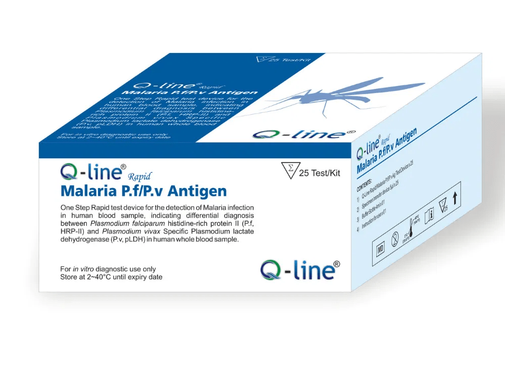 Q - Line Malaria P.f/P.v Antigen Rapid Card - Global Surgicals