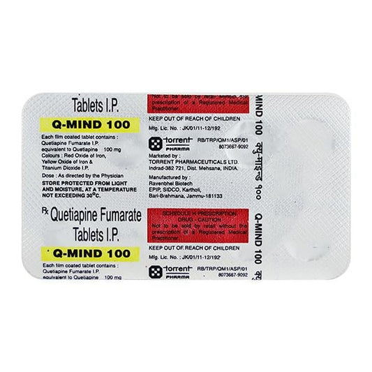 Q Mind 100mg Tablet 10'S - Global Surgicals