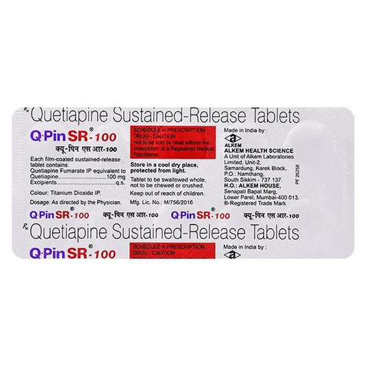 Q Pin SR 100mg Tablet 10'S - Global Surgicals