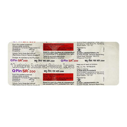 Q Pin SR 200mg Tablet 10'S - Global Surgicals