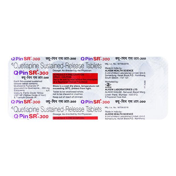 Q Pin SR 300mg Tablet 10'S - Global Surgicals