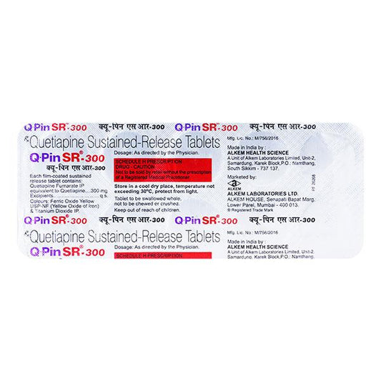 Q Pin SR 300mg Tablet 10'S - Global Surgicals
