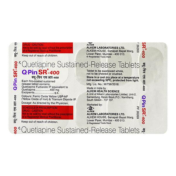 Q Pin SR 400mg Tablet 10'S - Global Surgicals