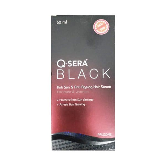 Q Sera Black Anti Sun & Anti Ageing Hair Serum 60ml - Global Surgicals