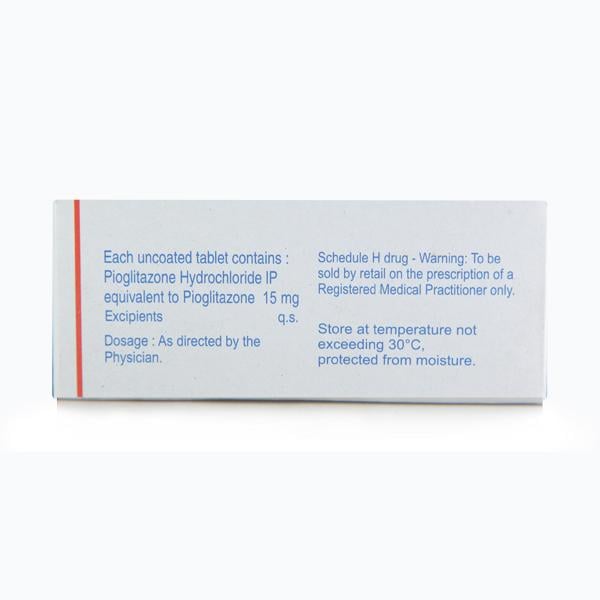 Pioglar 15mg Tablet 10'S