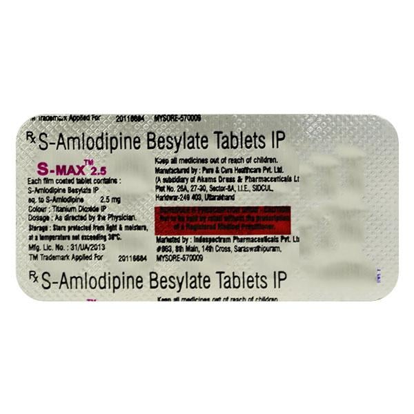 S MAX 2.5mg Tablet 10's