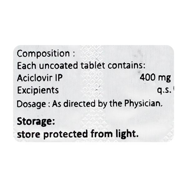 ACYLOVIR 400 Tablet 10's