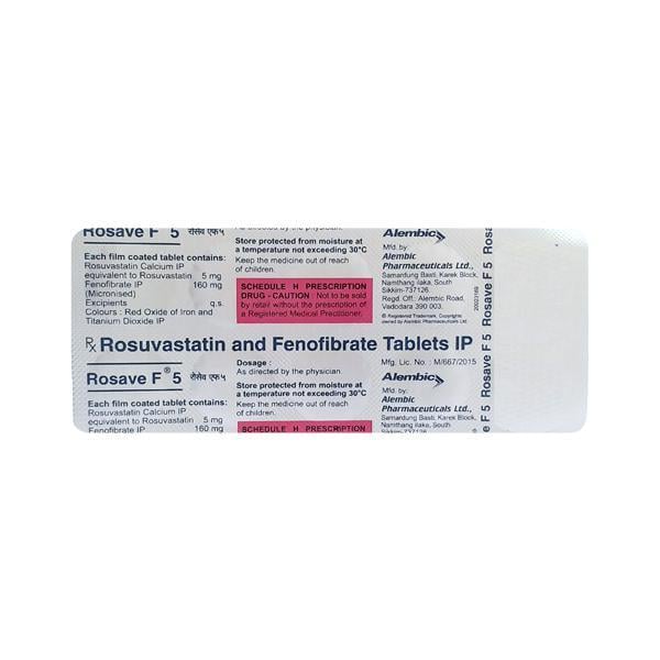 Rosave F 5mg Tablet 10'S