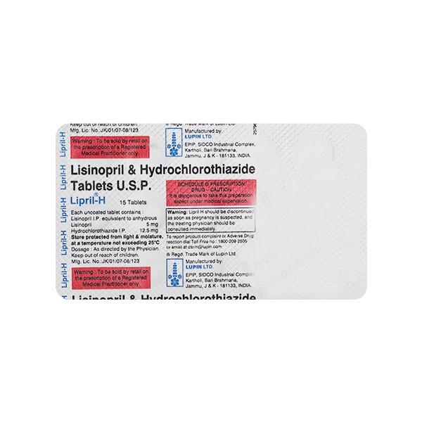 Lipril H Tablet 15'S