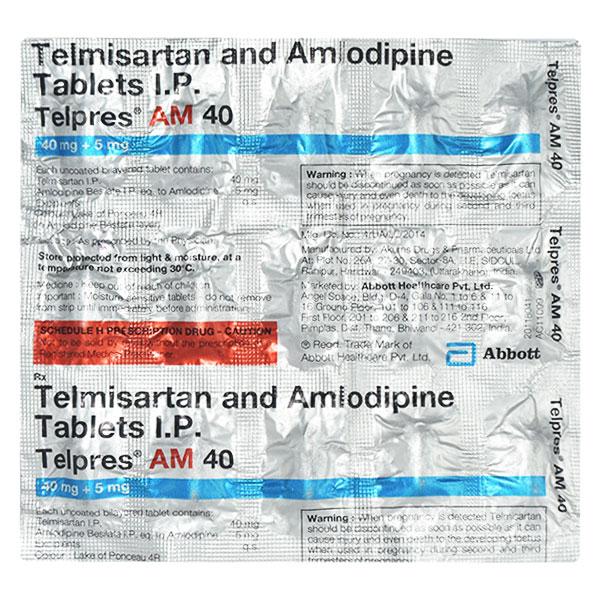 TELPRES AM 40mg Tablet 15's